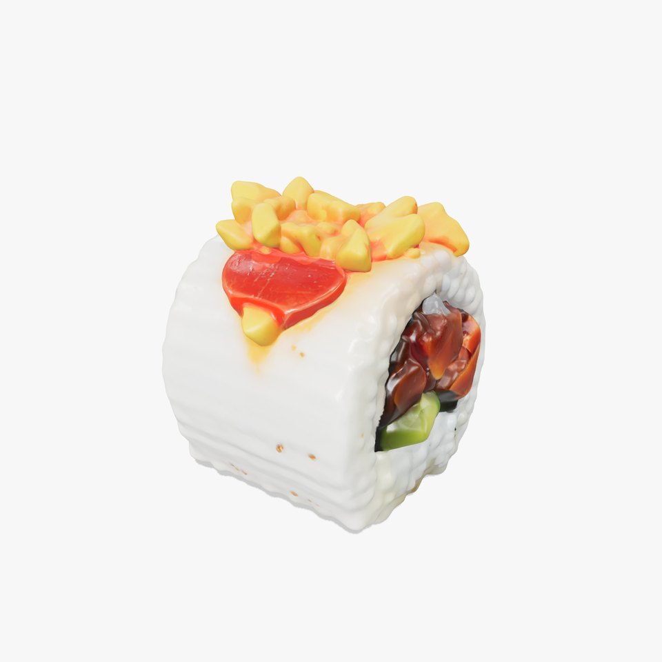Spicy Tuna Roll Sushi model pack